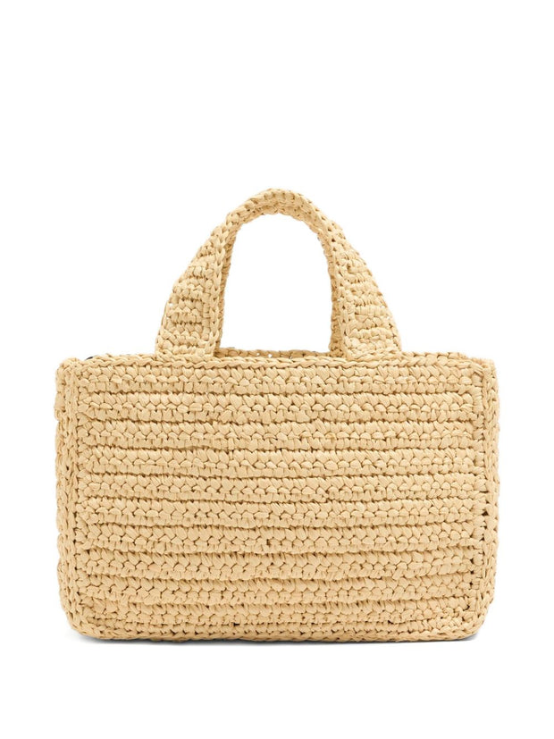 Valentino Garavani Viva Superstar Crochet Small Tote Bag - Black
