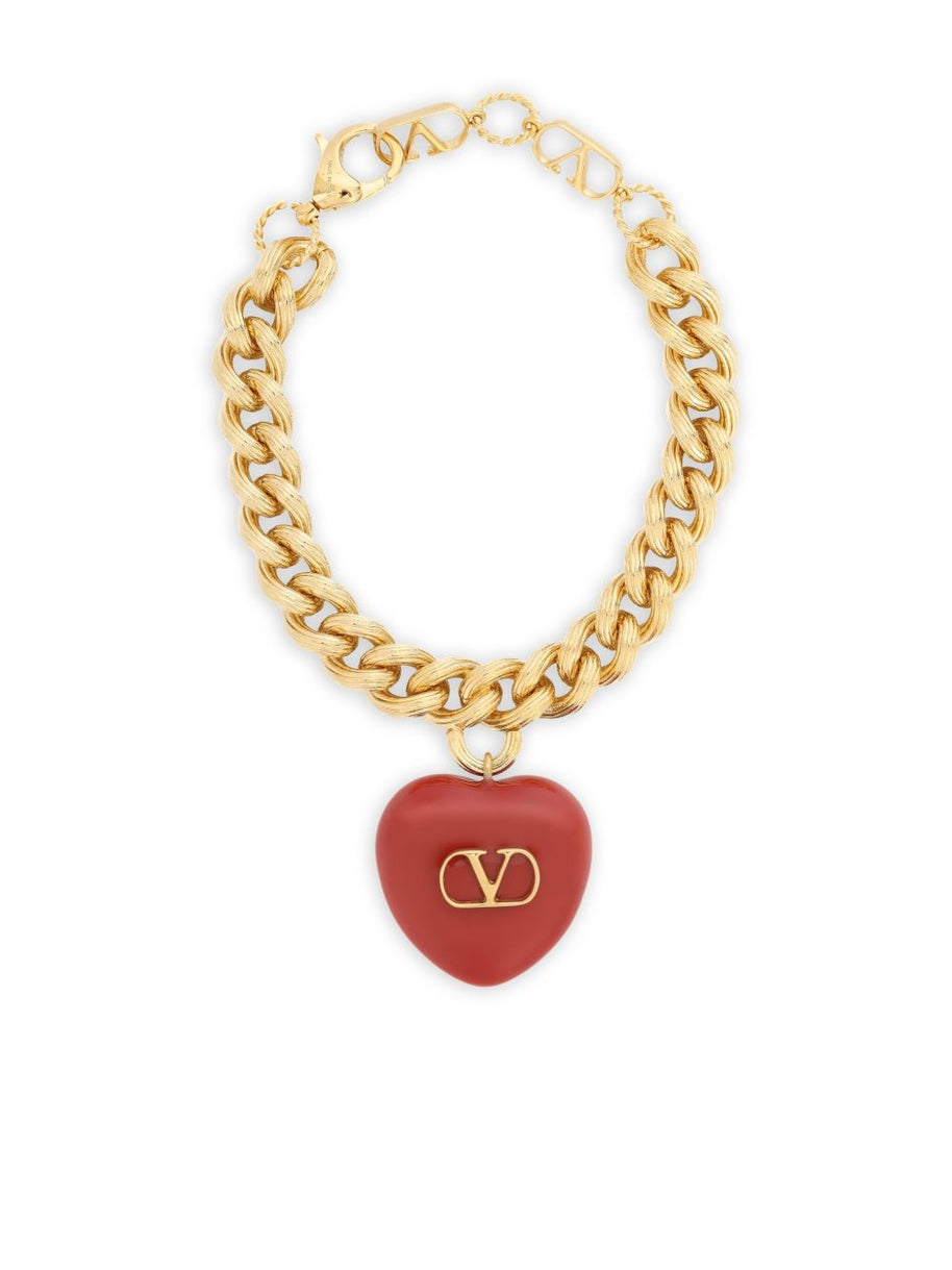 Valentino Garavani Coeur Royal Bracelet Red