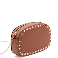Valentino Garavani Rockstud Leather Mini Bag - Leather Brown