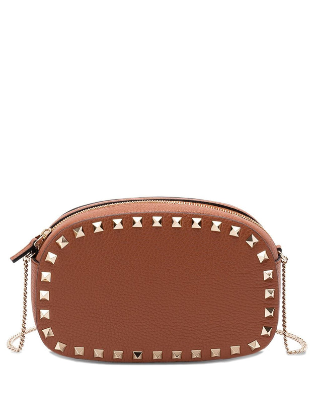 Valentino Garavani Rockstud Leather Mini Bag - Leather Brown