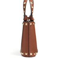 Valentino Garavani Rockstud Leather Mini Bag - Leather Brown