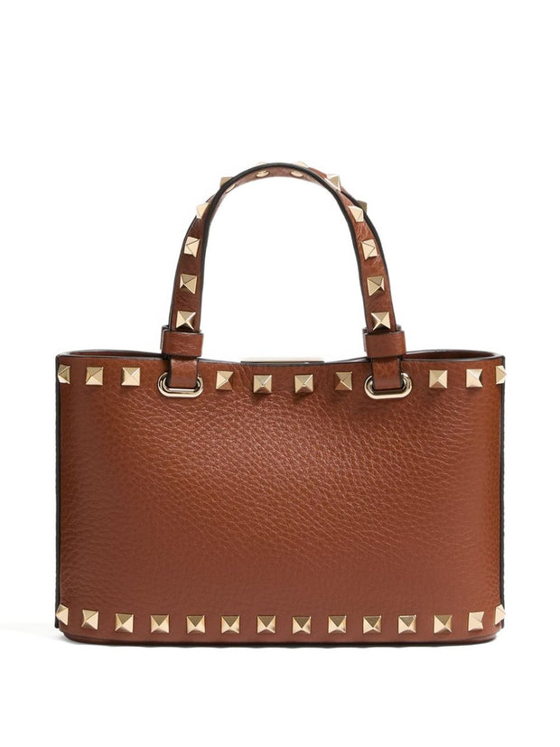 Valentino Garavani Rockstud Leather Mini Bag - Leather Brown