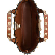Valentino Garavani Rockstud Leather Mini Bag - Leather Brown