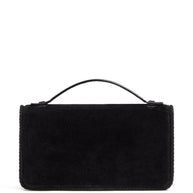 Valentino Garavani VLogo Signature Velvet Wallet On Chain - Black