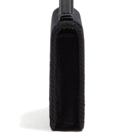 Valentino Garavani VLogo Signature Velvet Wallet On Chain - Black