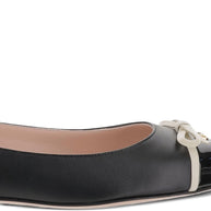 Valentino Garavani VLogo Signature Bepointy Leather Ballets - Black