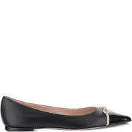 Valentino Garavani VLogo Signature Bepointy Leather Ballets - Black