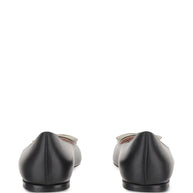 Valentino Garavani VLogo Signature Bepointy Leather Ballets - Black