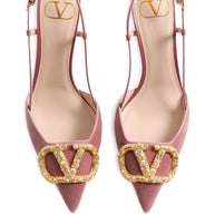 Valentino Garavani 80mm VLogo Signature Embellished Pumps