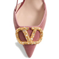 Valentino Garavani 80mm VLogo Signature Embellished Pumps