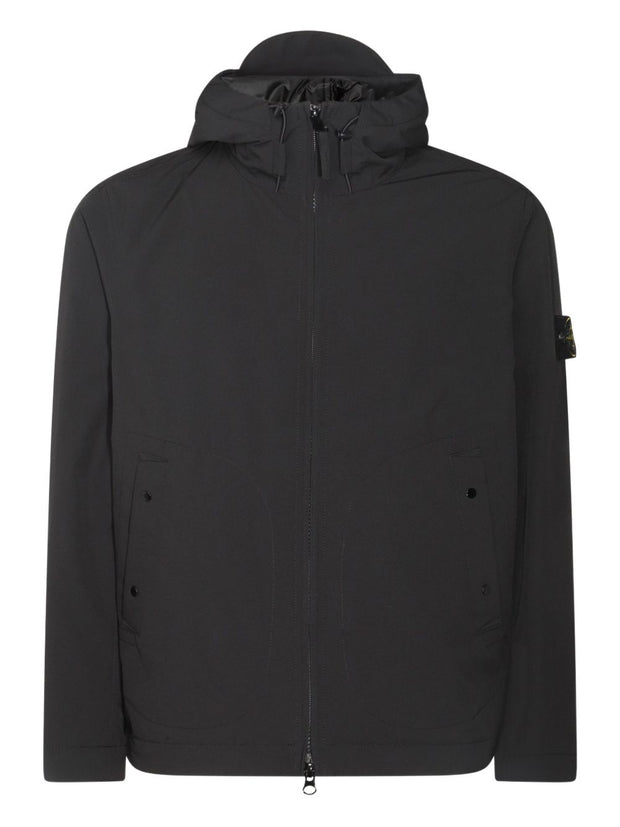 Stone Island Short Hooded Parka - Black