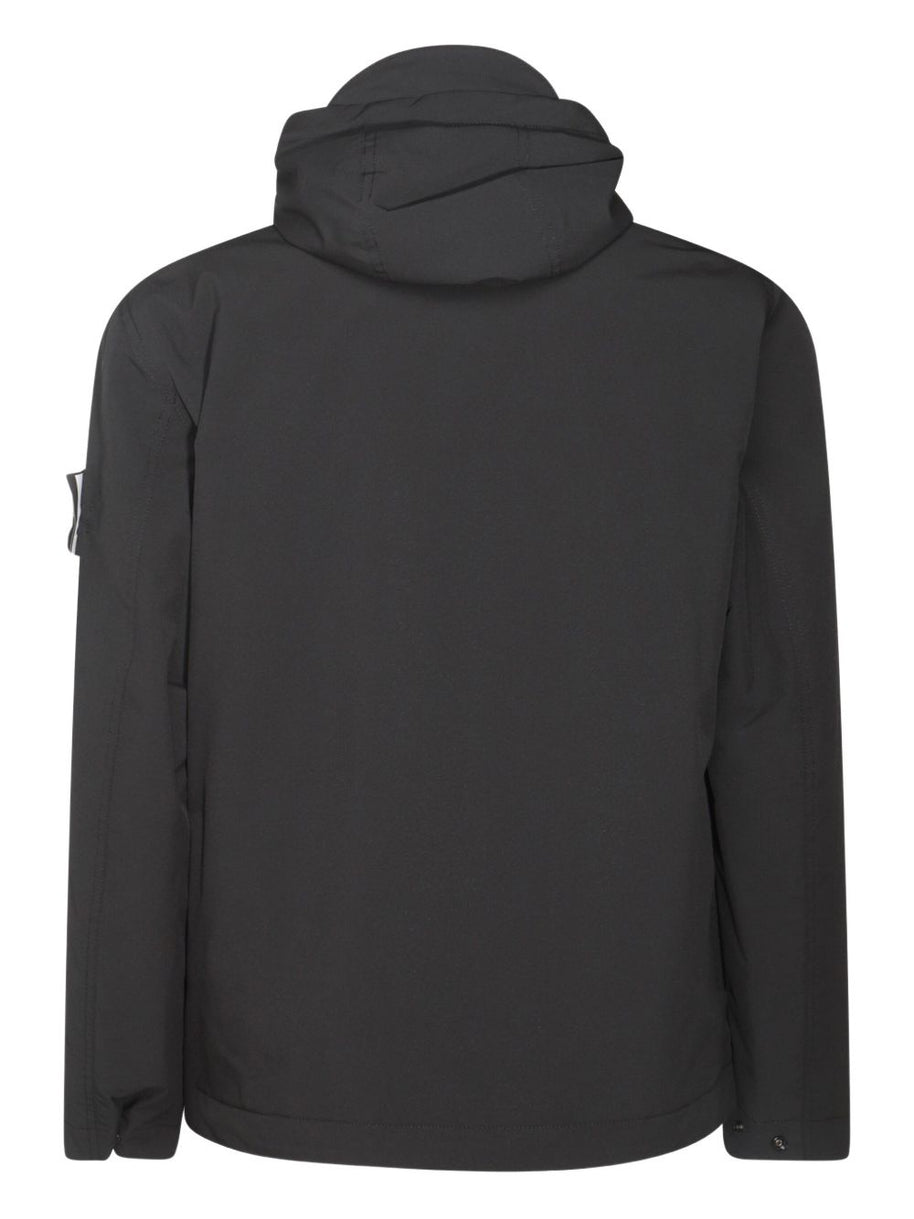 Stone Island Short Hooded Parka - Black