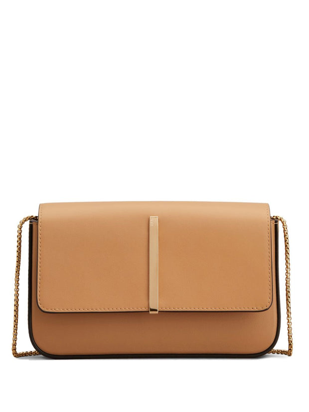 Tod's Flap Leather Mini Bag - Camel