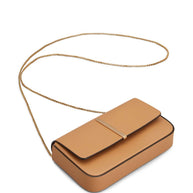 Tod's Flap Leather Mini Bag - Camel