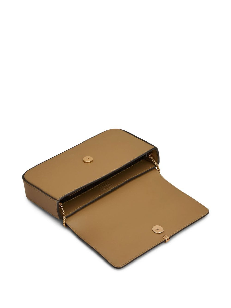 Tod's Flap Leather Mini Bag - Brown