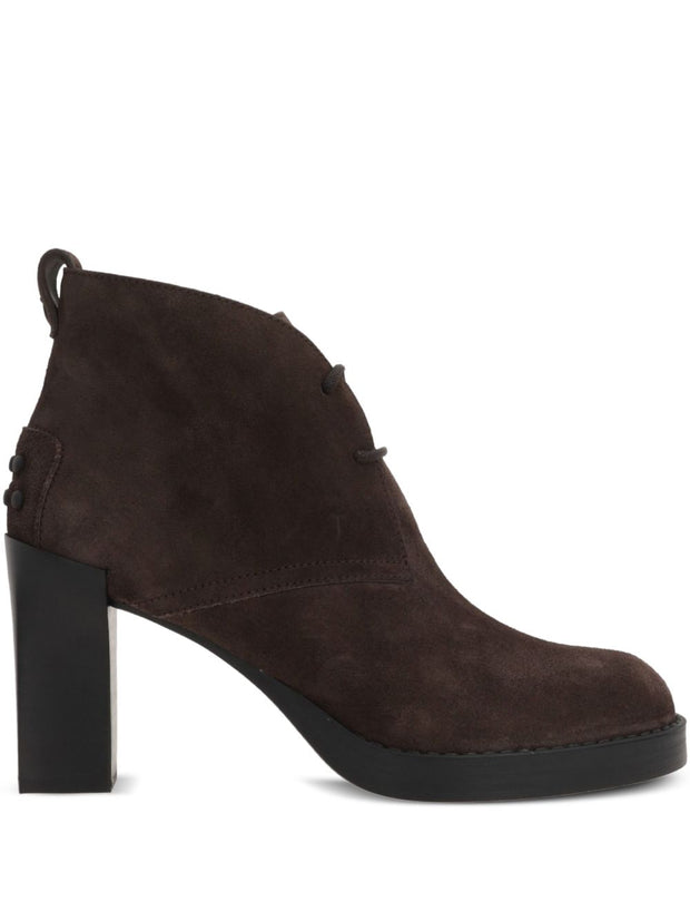 Tod's Suede Lace-up Ankle Boots