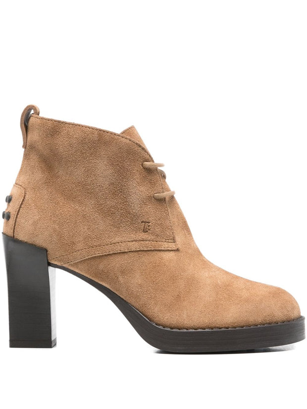 Tod's Suede Lace-up Ankle Boots