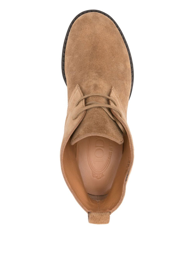 Tod's Suede Lace-up Ankle Boots