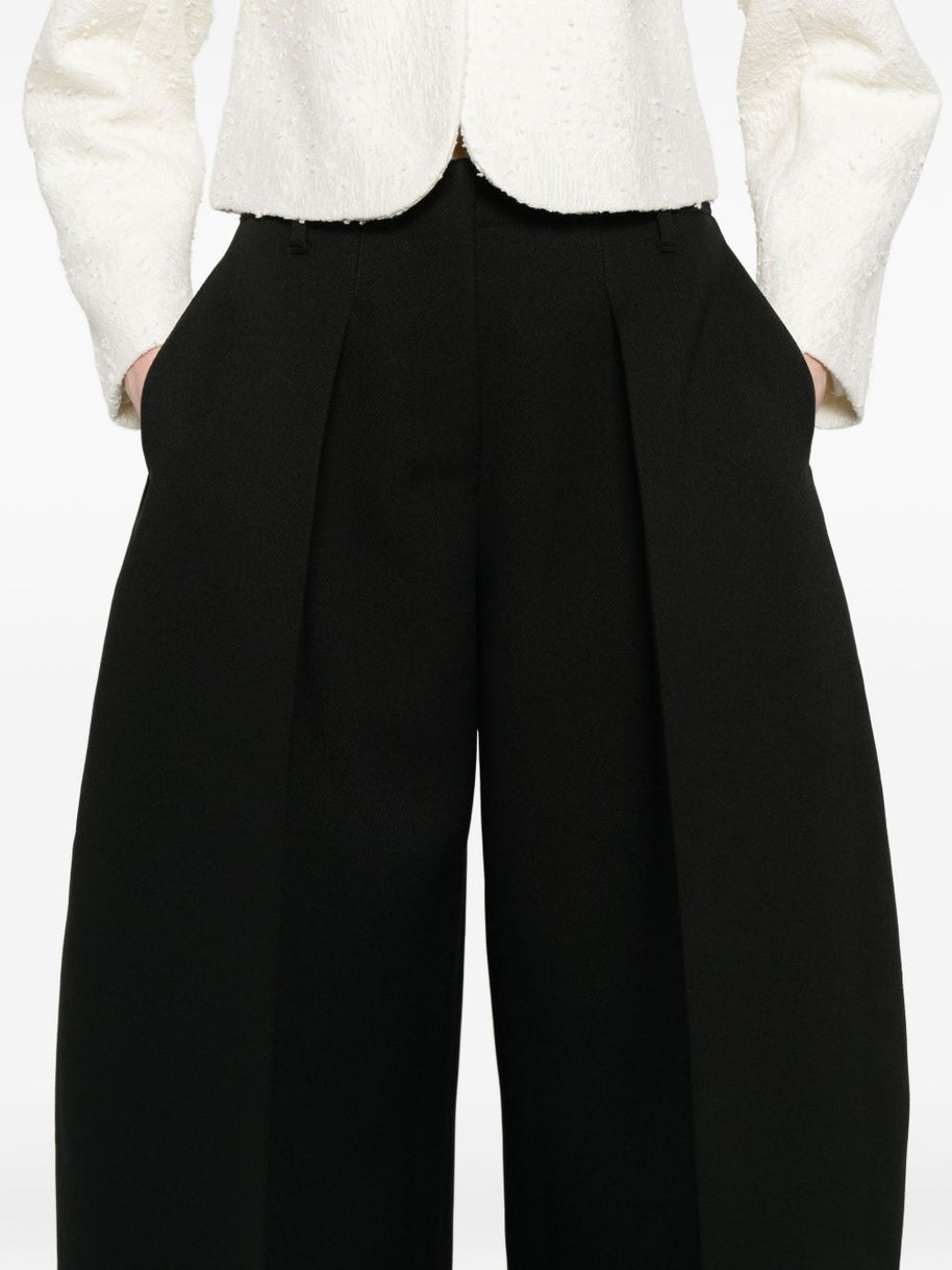 JACQUEMUS Le Pantalon Ovalo Trousers - Black