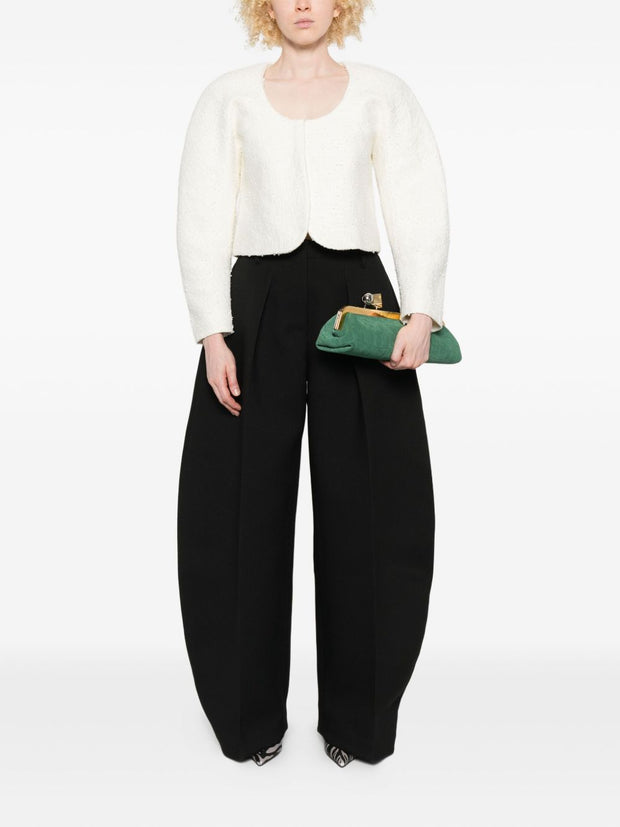 JACQUEMUS Le Pantalon Ovalo Trousers - Black