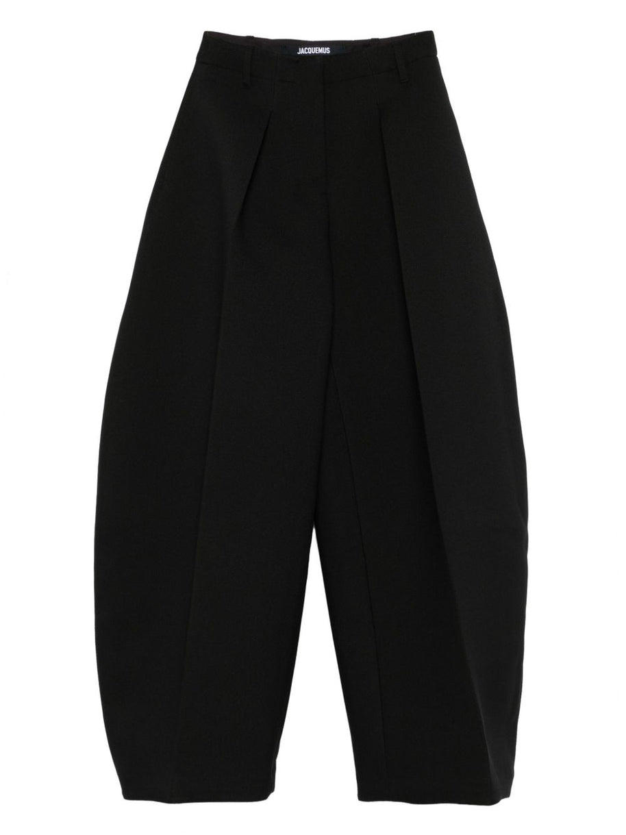 JACQUEMUS Le Pantalon Ovalo Trousers - Black