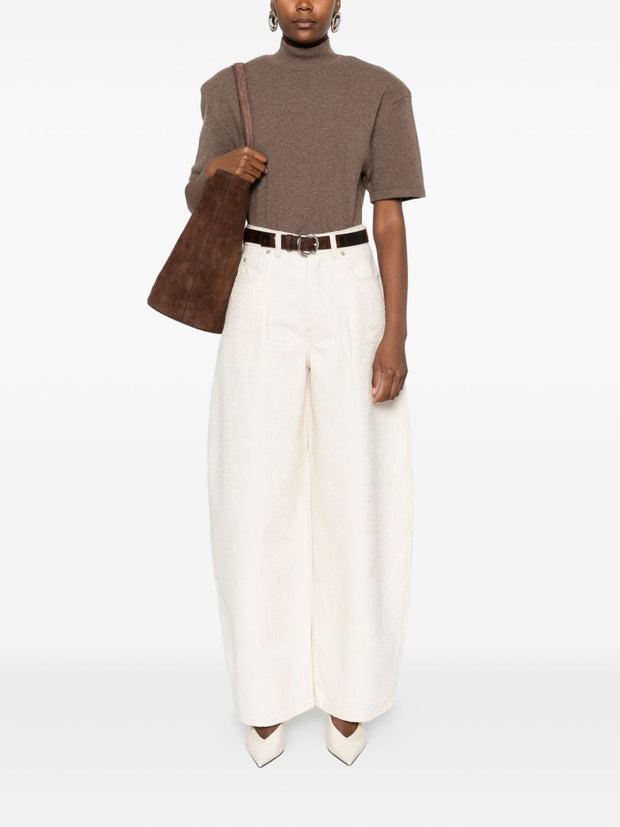 JACQUEMUS Le De-Nimes Ovalo Jeans - White