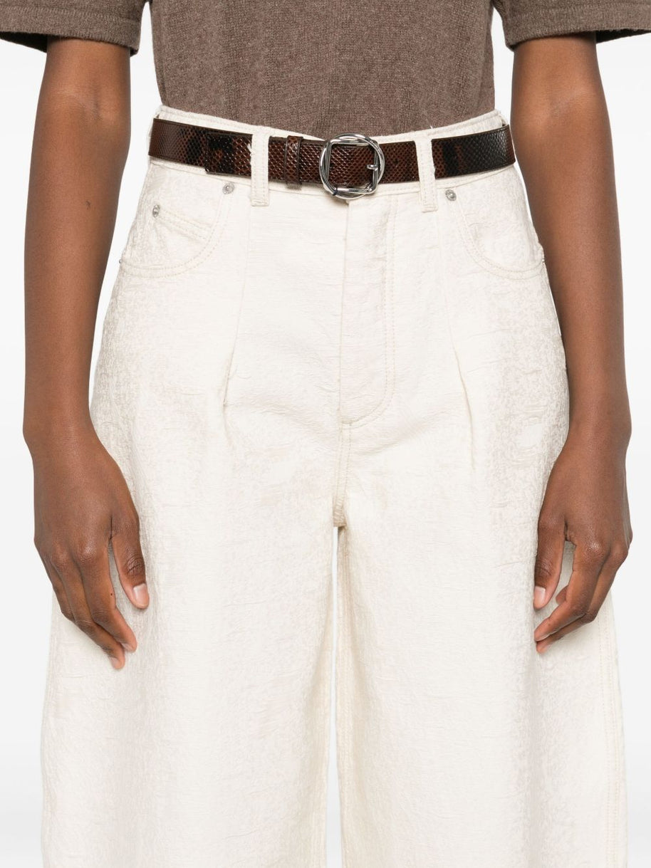 JACQUEMUS Le De-Nimes Ovalo Jeans - White