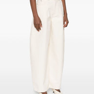 JACQUEMUS Le De-Nimes Ovalo Jeans - White