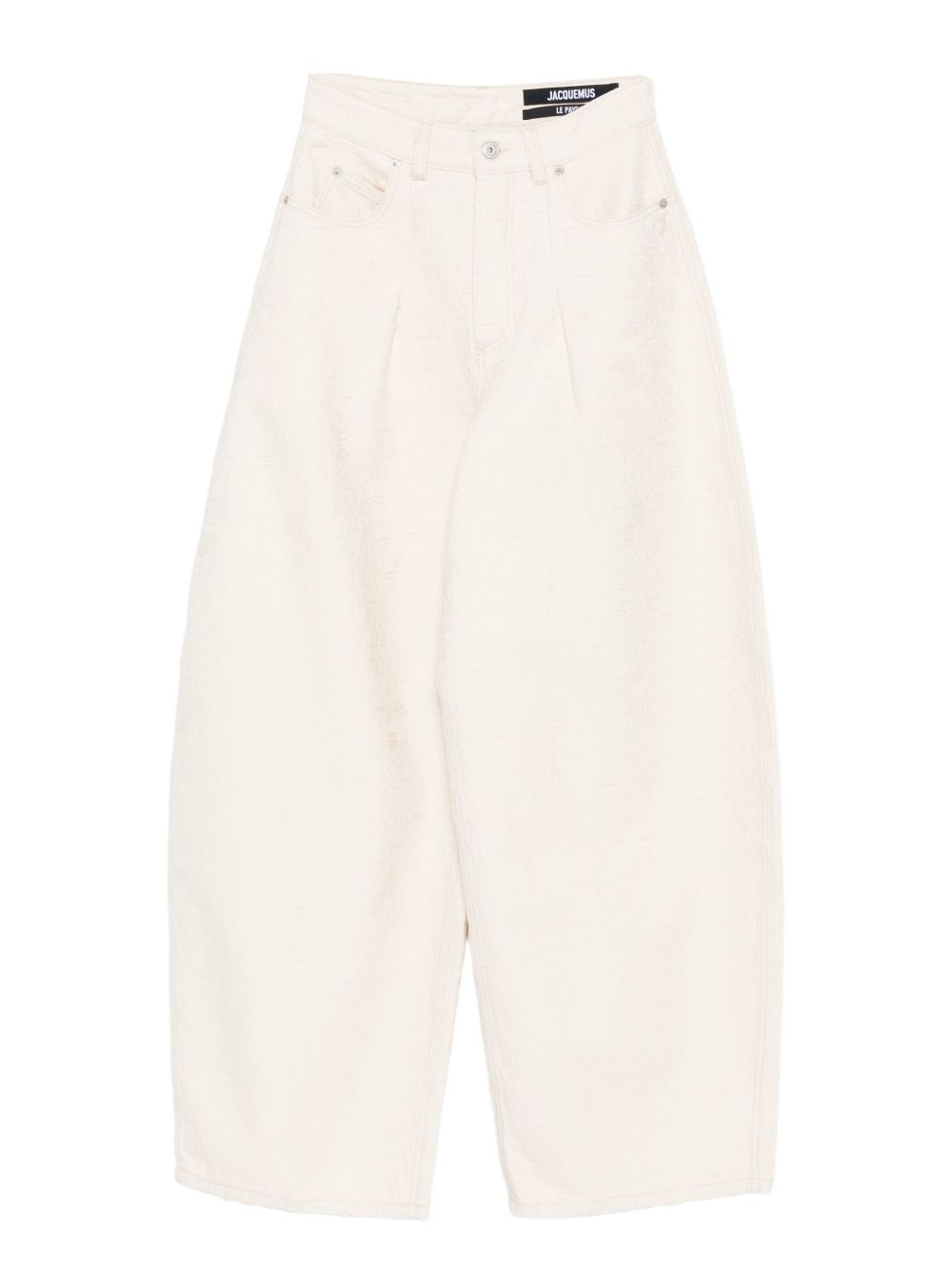 JACQUEMUS Le De-Nimes Ovalo Jeans - White