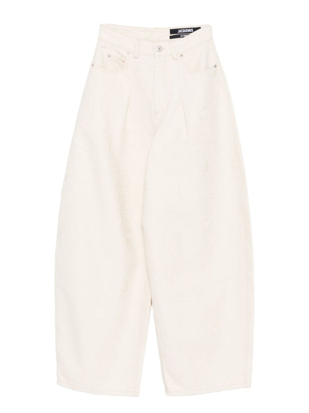 JACQUEMUS Le De-Nimes Ovalo Jeans - White