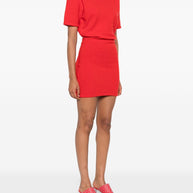 JACQUEMUS La Robe Maille Castagna Short Dress - Red