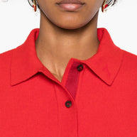 JACQUEMUS La Maille Vareuse Polo Shirt - Red