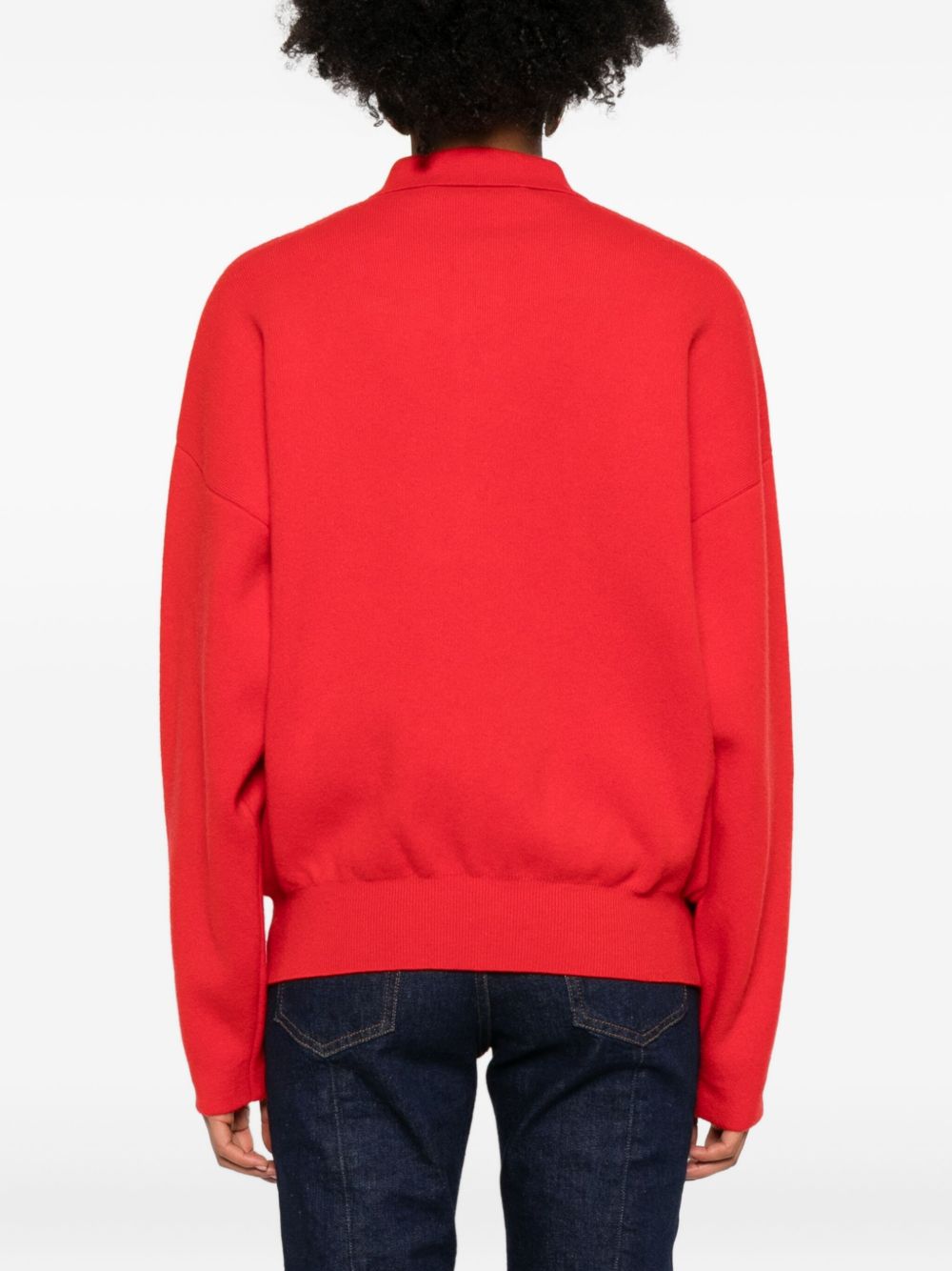 JACQUEMUS La Maille Vareuse Polo Shirt - Red