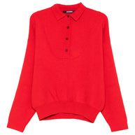 JACQUEMUS La Maille Vareuse Polo Shirt - Red