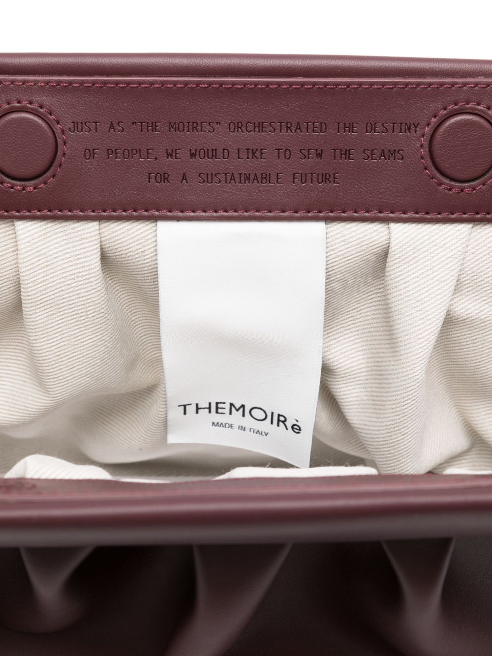 THEMOIRE' Bios Clutch Bag - Bordeaux