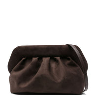 THEMOIRE' Bios Suede Clutch Bag - Brown
