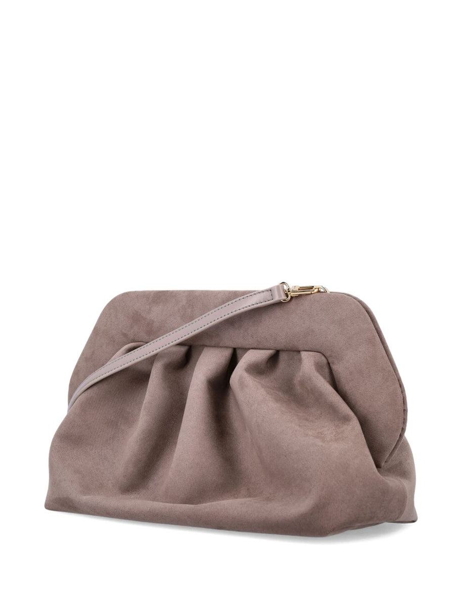 THEMOIRE' Bios Suede Clutch Bag - Green