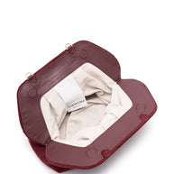 THEMOIRE' Tia Suede Clutch Bag - Bordeaux