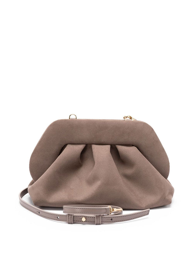THEMOIRE' Tia Suede Clutch Bag - Green
