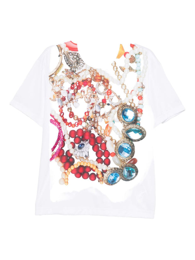 Comme Comme Printed T-shirt White
