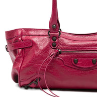 Balenciaga Le City East West Leather Shoulder Bag