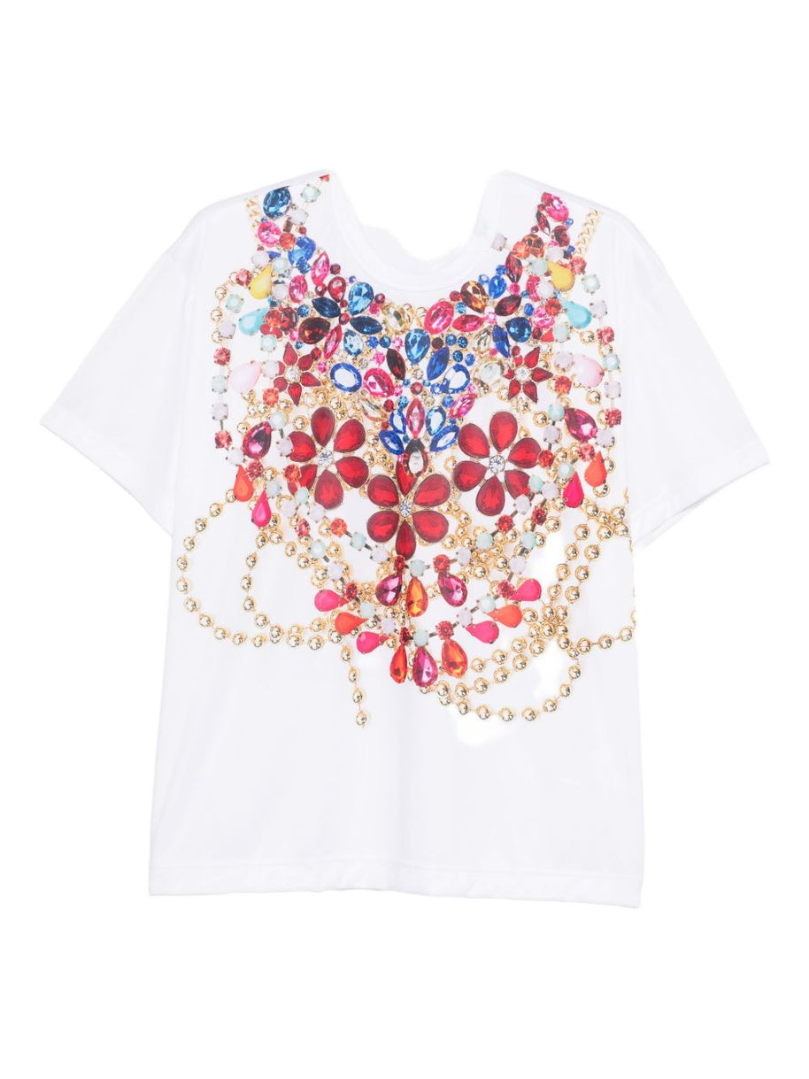 Comme Comme Printed T-shirt White