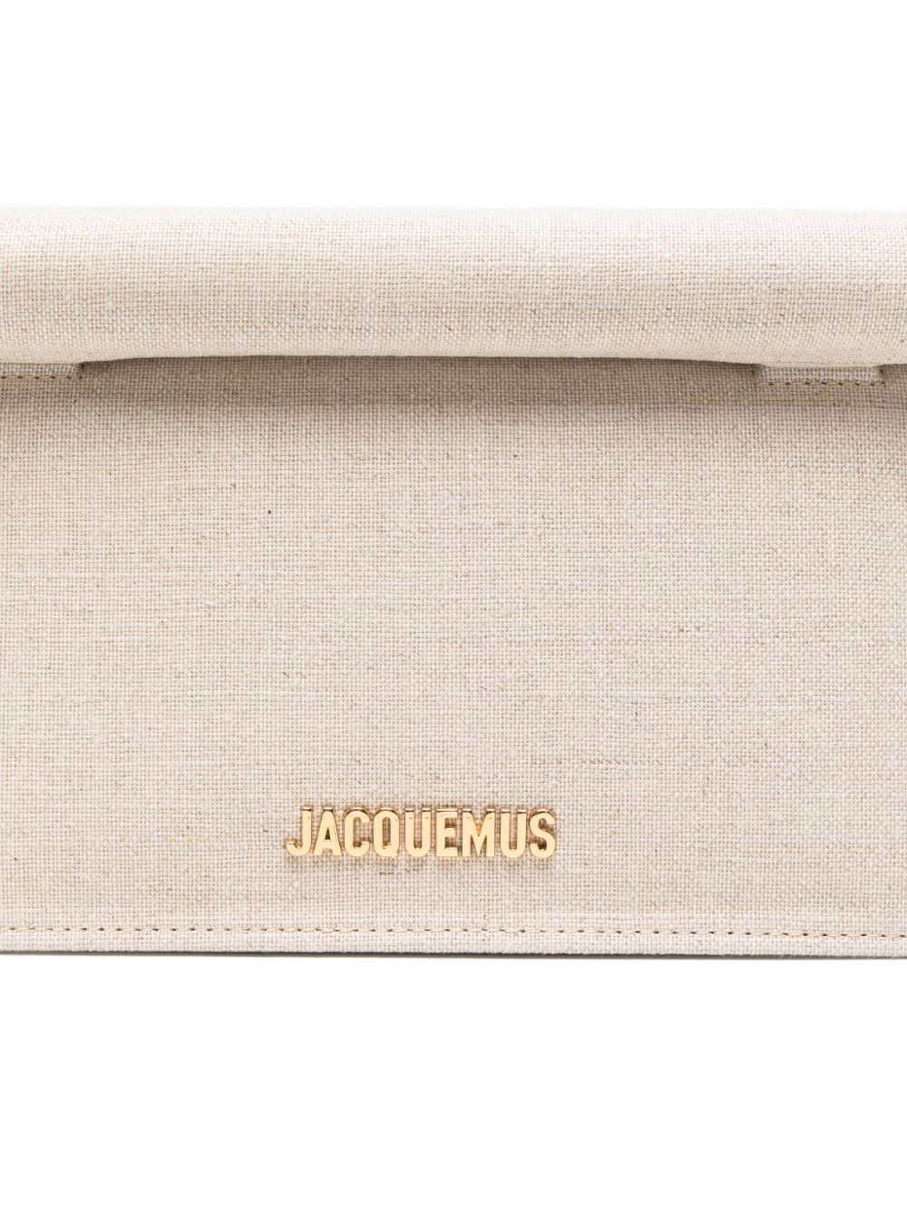 JACQUEMUS Rond Carré Canvas Clutch