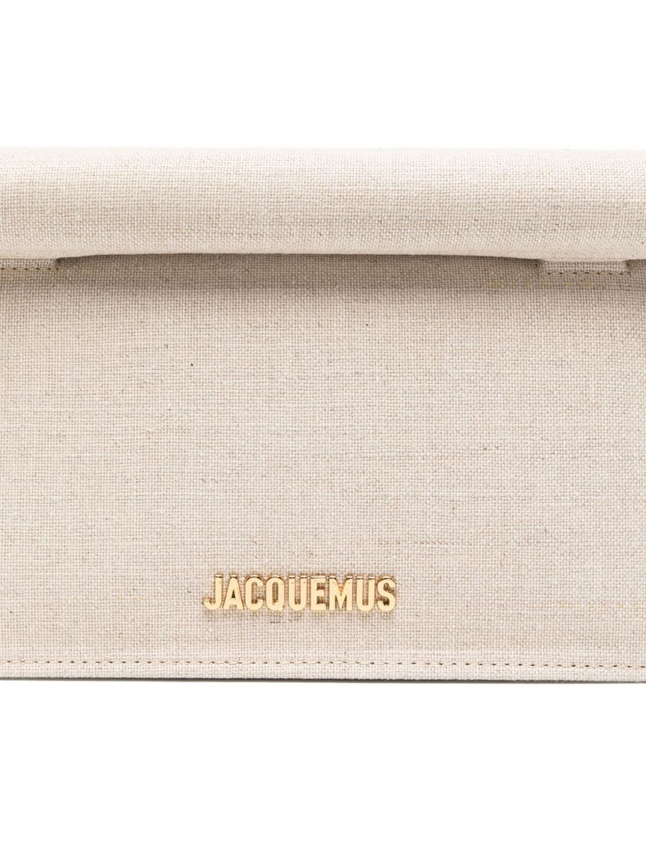JACQUEMUS Rond Carré Canvas Clutch