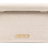 JACQUEMUS Rond Carré Canvas Clutch