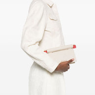 JACQUEMUS Rond Carré Canvas Clutch