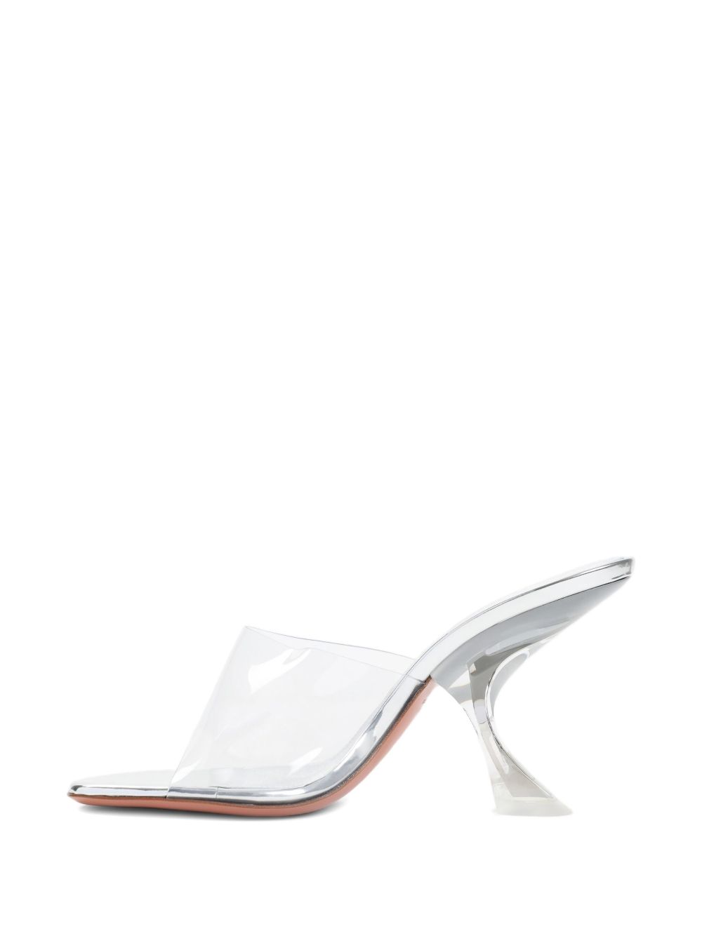 Amina Muaddi Taylor Glass Sandals 90 - Grey