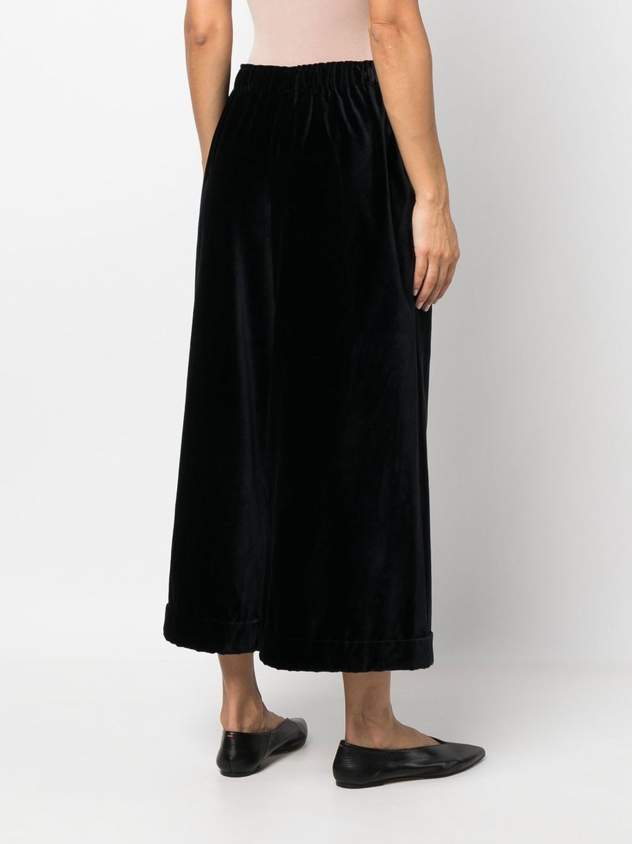 Daniela Gregis Cotton Wide Leg Trousers - Blue