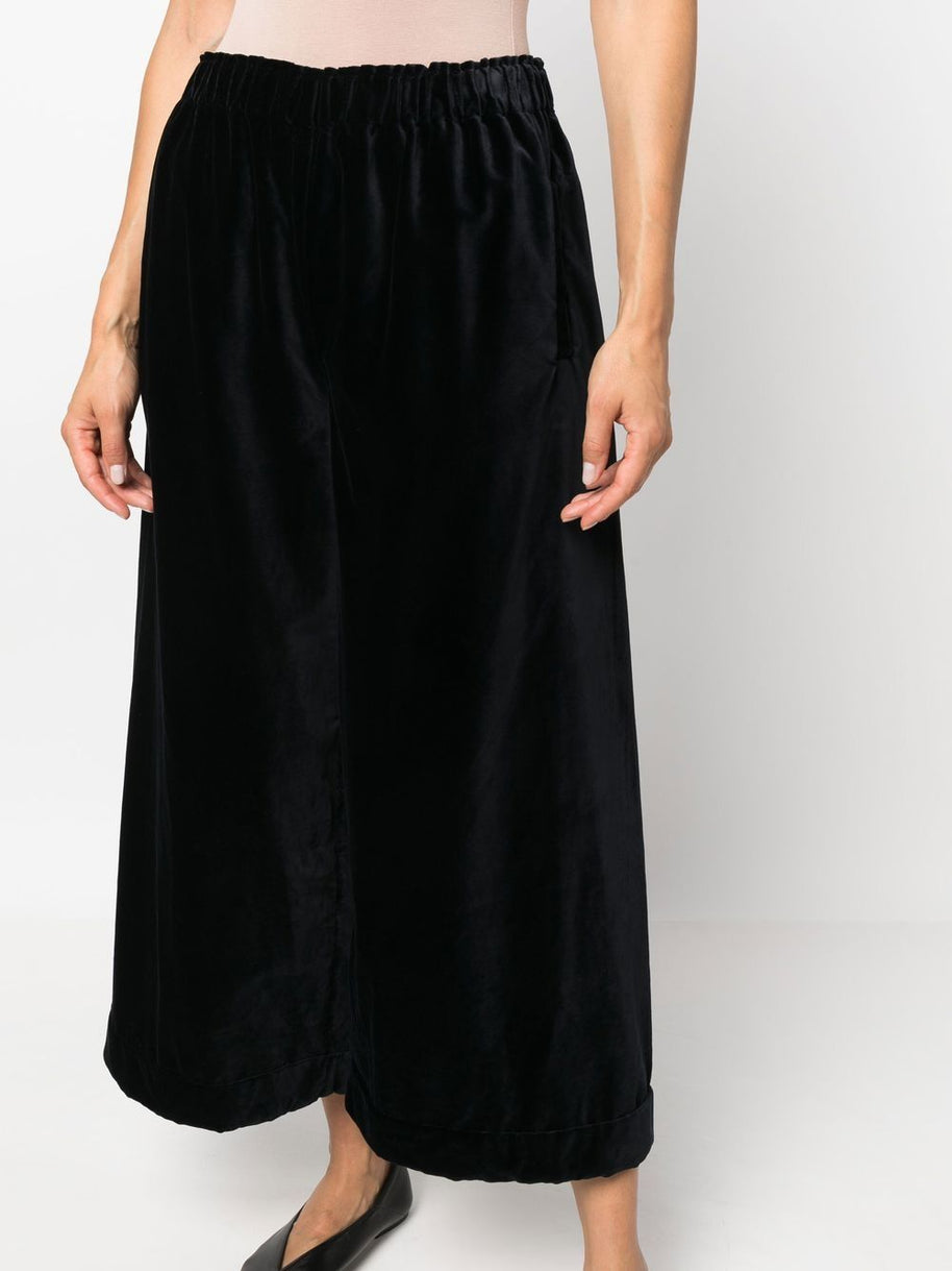 Daniela Gregis Cotton Wide Leg Trousers - Blue