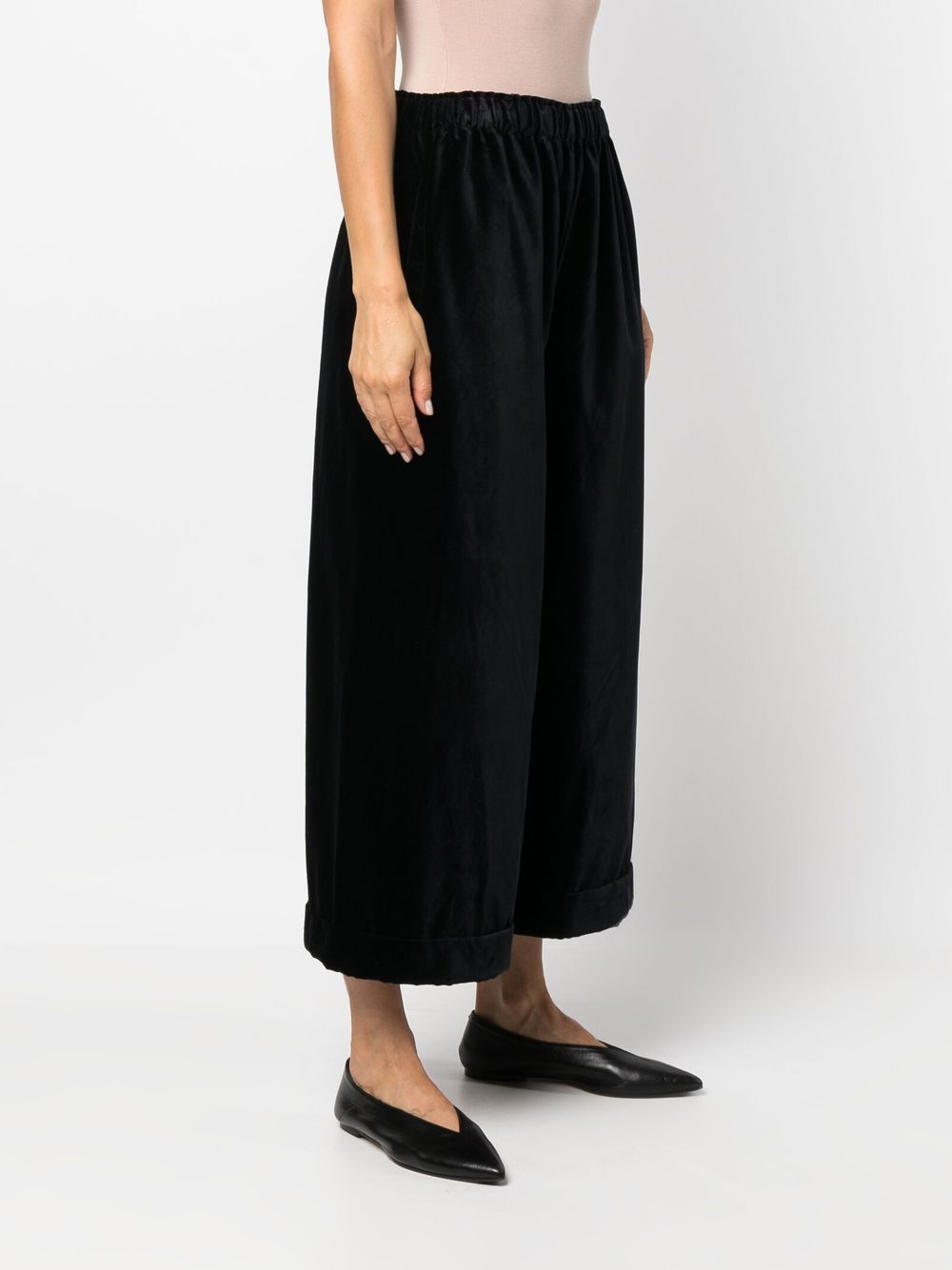 Daniela Gregis Cotton Wide Leg Trousers - Blue